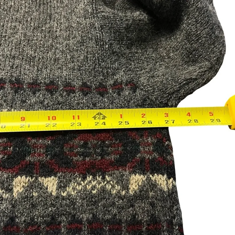 Vintage Eddie Bauer Mens Fair Isle Sweater Size XXL Wool Blend Nordic USA 90s